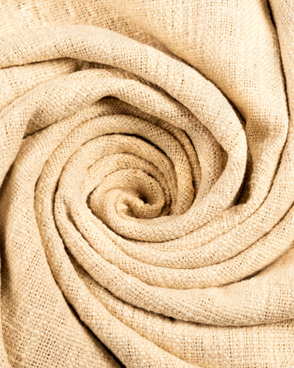 Beige Throw Blanket
