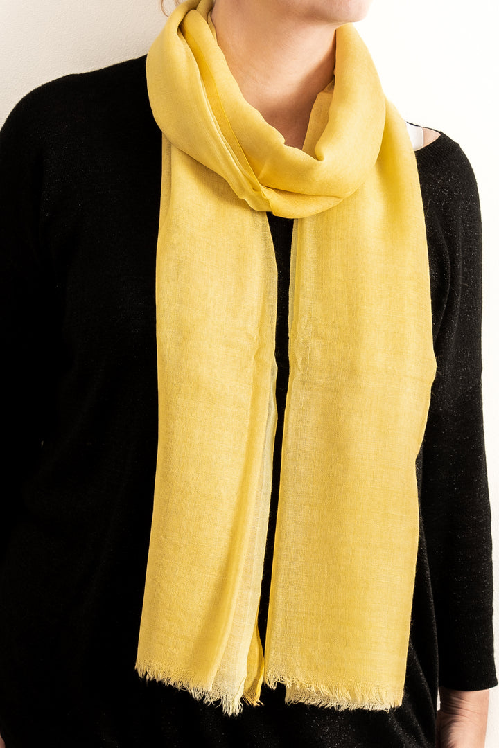Gold & Yellow Handloom Scarf 
