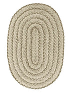 Natural Oval Jute Rug Reversible 60x90cm