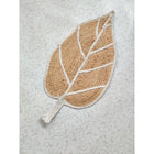 Handmade Leaf-Shaped Natural Jute Braided Rug