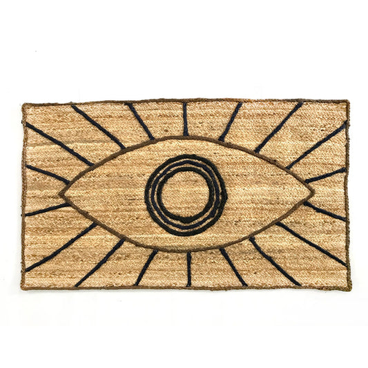 Eye Featured Jute Rug
