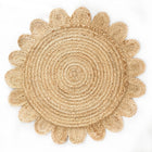 Hibiscus Flower Shaped Jute Rug