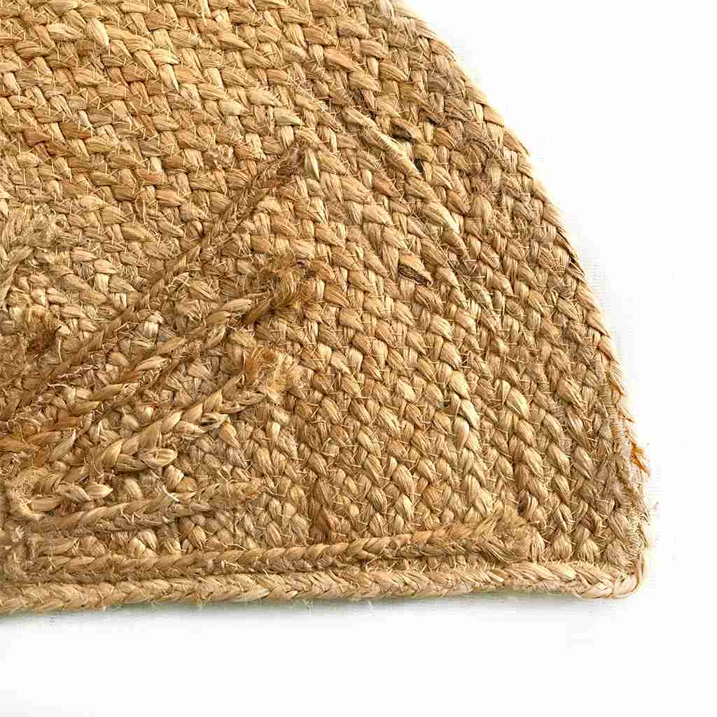 Jute Rug Half Circle floor Doormat
