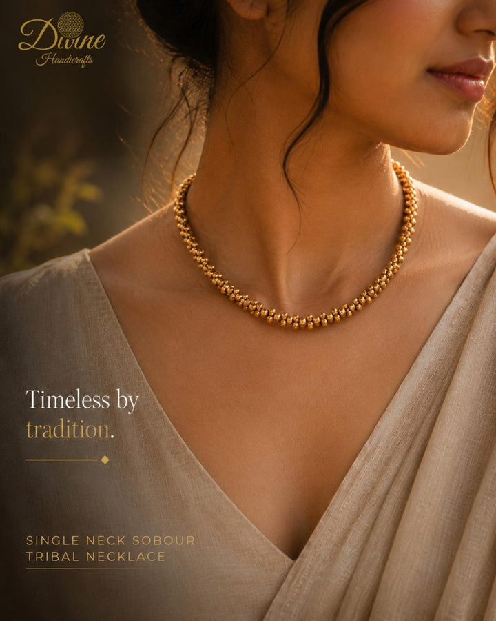 Single Neck Sobour Tribal Necklace