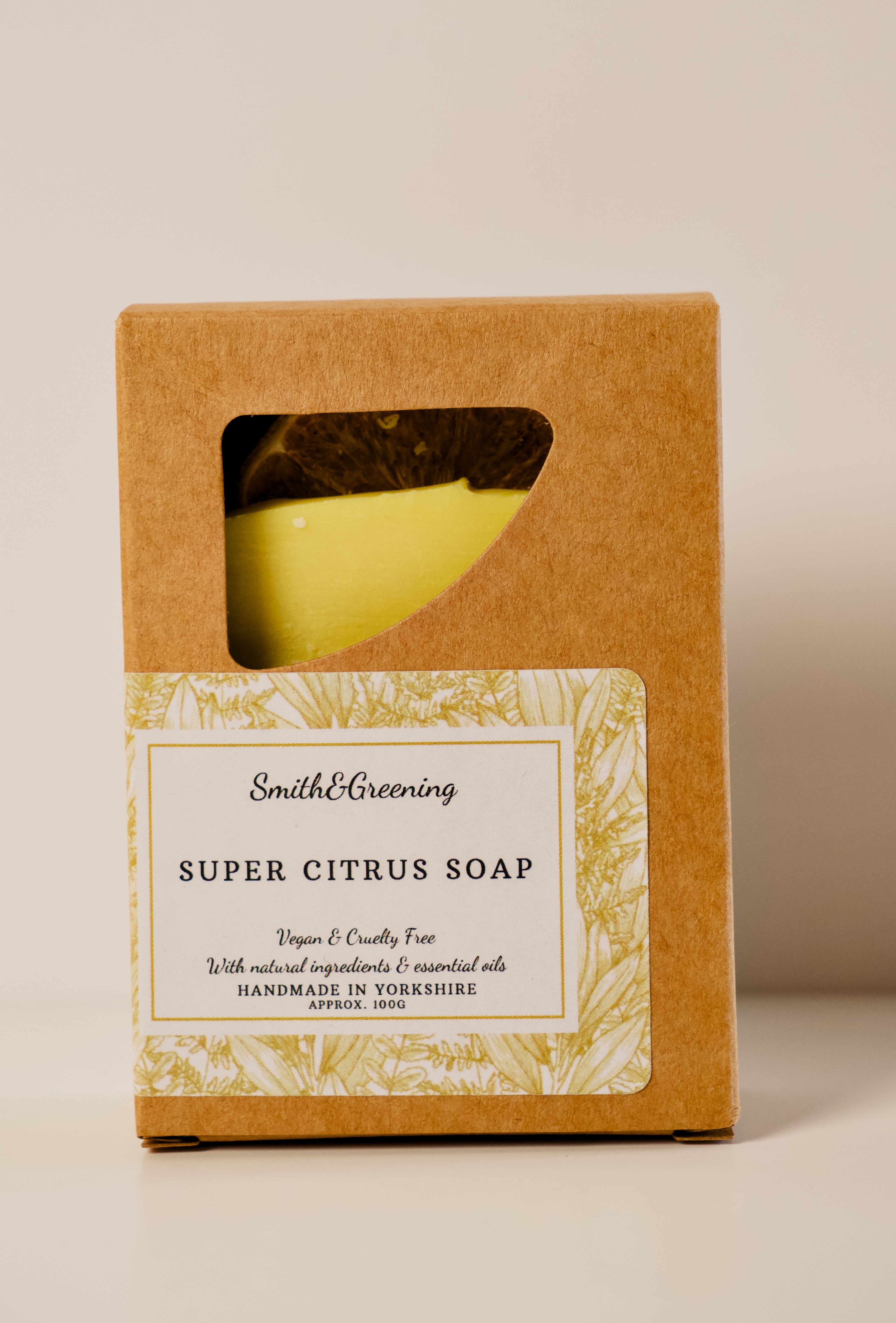 UK Natural Handmade Hand,Face and Body Soap | Citrus Bar