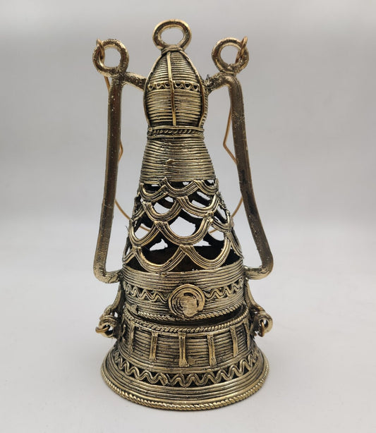 Vintage Lantern Representation: Unique Handmade Showpiece from Ancient India