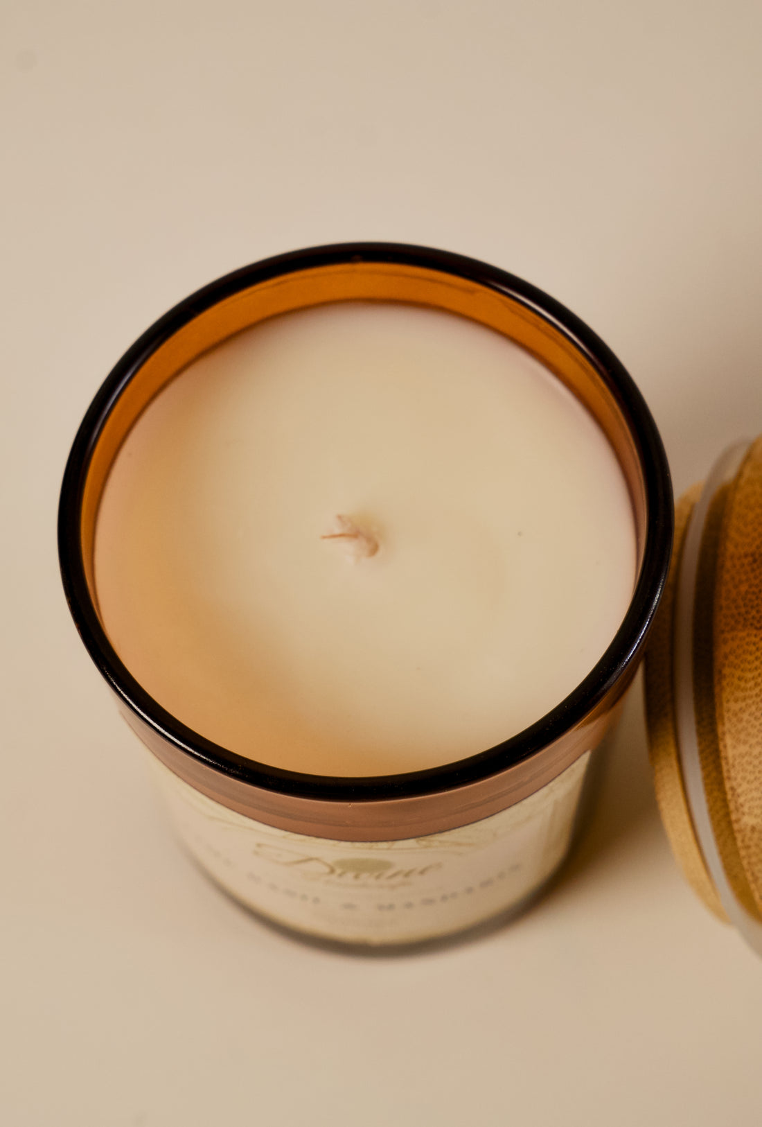 Lime, Basil and Mandarin Coconut Wax Candle. Hand poured, vegan and cruelty free!