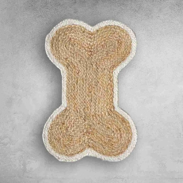 Bone shaped mat for pets 